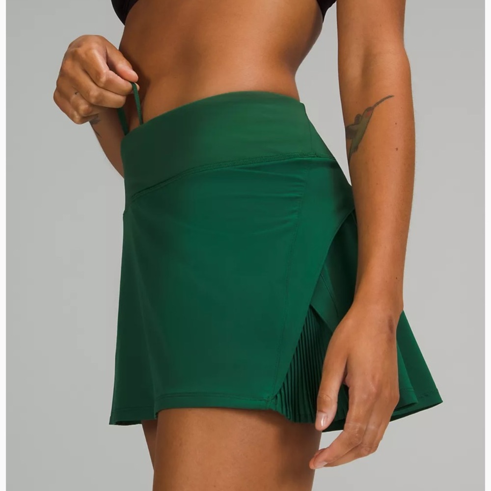 Lululemon Play Off The Pleats Skirt * Everglades Green - Picture 4 of 10